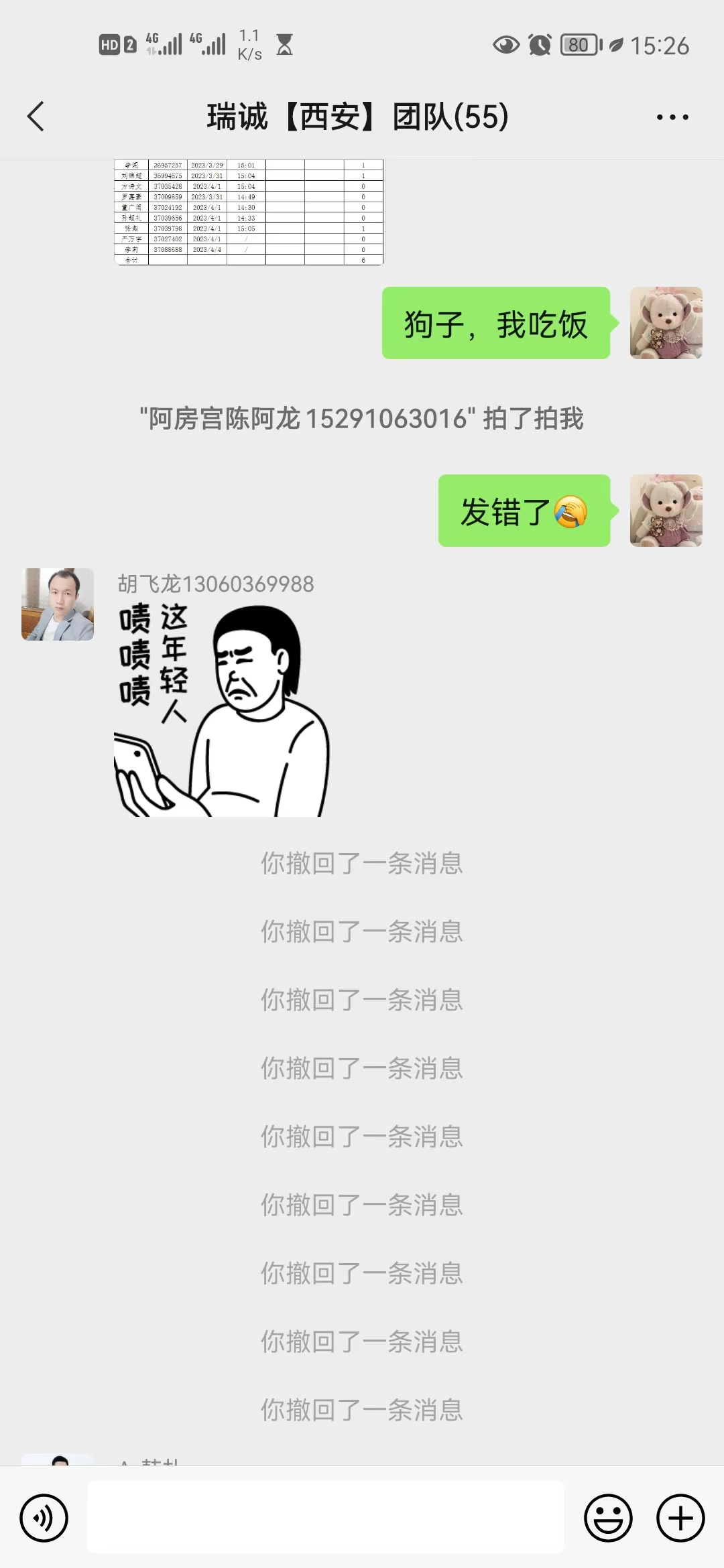 20230405 · 宝宝把消息发到公司群了